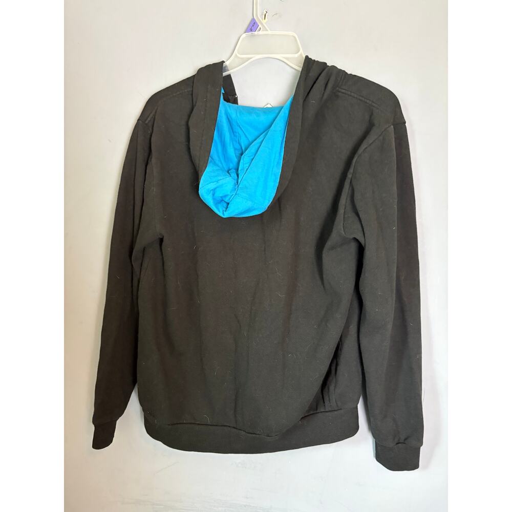 DC Shoes Trademark Black Blue Zip Up Hoodie Size M - Picture 5 of 5
